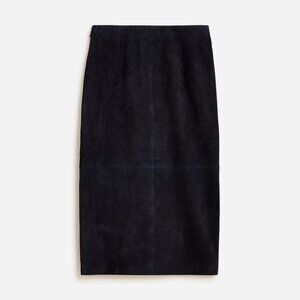 J.Crew Collection suede pencil skirt NEW no tags s. 14